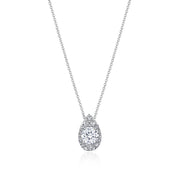 17"" Pear Bloom Diamond Necklace