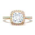 Cushion Bloom Engagement Ring