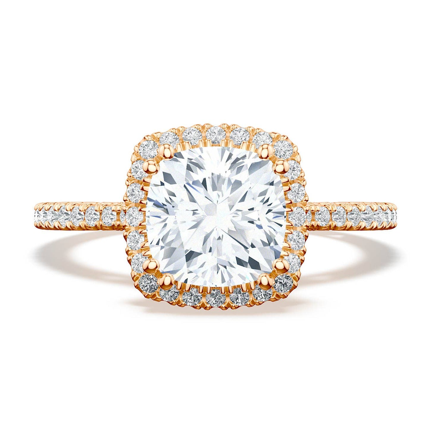 Cushion Bloom Engagement Ring