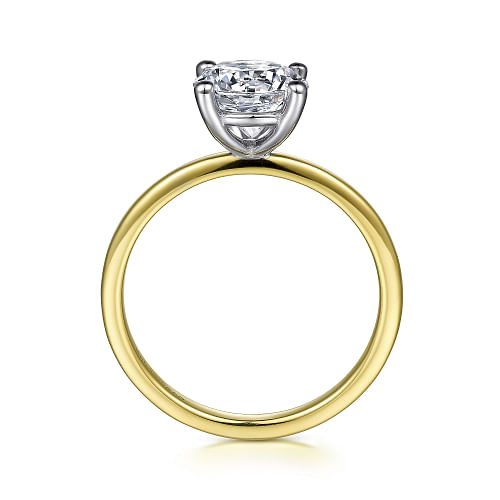 Gabriel & Co | Evelina - 14K White-Yellow Gold Diamond Engagement Ring