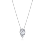 17"" Pear Bloom Diamond Necklace