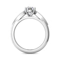 FlyerFit Micropave 14K White Gold Engagement Ring