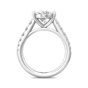 FlyerFit Micropave 14K White Gold Engagement Ring