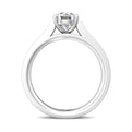 FlyerFit Micropave 18K White Gold Engagement Ring