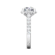 FlyerFit Micropave 14K White Gold Engagement Ring