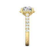 FlyerFit Micropave 14K Yellow Gold Engagement Ring