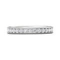 FlyerFit Micropave 18K White Gold Wedding Band