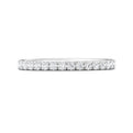 FlyerFit Micropave 18K White Gold Wedding Band