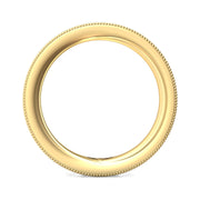 FlyerFit Micropave 14K Yellow Gold Wedding Band