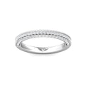 FlyerFit Micropave 18K White Gold Wedding Band