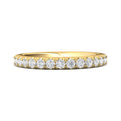 FlyerFit Micropave 18K Yellow Gold Wedding Band