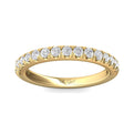 FlyerFit Micropave 18K Yellow Gold Wedding Band