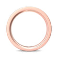 FlyerFit Micropave 18K Pink Gold Wedding Band