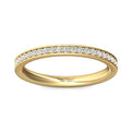 FlyerFit Micropave 14K Yellow Gold Wedding Band