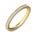 FlyerFit Micropave 14K Yellow Gold Wedding Band