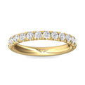 FlyerFit Micropave 14K Yellow Gold Wedding Band