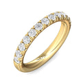 FlyerFit Micropave 14K Yellow Gold Wedding Band