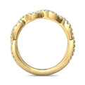 FlyerFit Micropave 18K Yellow Gold Wedding Band