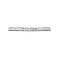 FlyerFit Micropave 14K White Gold Wedding Band