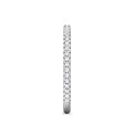 FlyerFit Micropave 14K White Gold Wedding Band