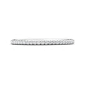 FlyerFit Micropave 14K White Gold Wedding Band