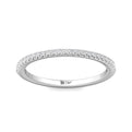 FlyerFit Micropave 14K White Gold Wedding Band