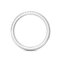 FlyerFit Micropave 14K White Gold Wedding Band