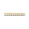 FlyerFit Micropave 14K Yellow Gold Wedding Band