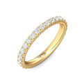 FlyerFit Micropave 14K Yellow Gold Wedding Band