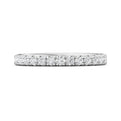 FlyerFit Micropave 14K White Gold Wedding Band