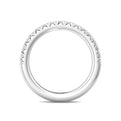 FlyerFit Micropave 14K White Gold Wedding Band