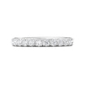 FlyerFit Micropave 14K White Gold Wedding Band