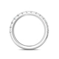 FlyerFit Micropave 14K White Gold Wedding Band