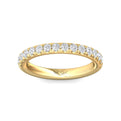 FlyerFit Micropave 18K Yellow Gold Wedding Band