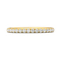 FlyerFit Micropave 18K Yellow Gold Wedding Band