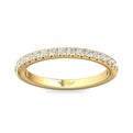 FlyerFit Micropave 18K Yellow Gold Wedding Band