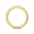 FlyerFit Micropave 18K Yellow Gold Wedding Band