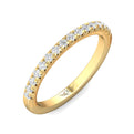 FlyerFit Micropave 18K Yellow Gold Wedding Band