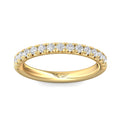 FlyerFit Micropave 14K Yellow Gold Wedding Band