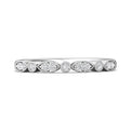 FlyerFit Micropave 18K White Gold Wedding Band