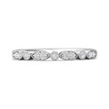 FlyerFit Micropave 14K White Gold Wedding Band