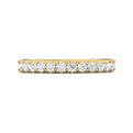 FlyerFit Micropave 14K Yellow Gold Wedding Band