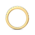 FlyerFit Micropave 14K Yellow Gold Wedding Band