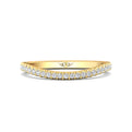 FlyerFit Micropave 14K Yellow Gold Wedding Band