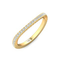 FlyerFit Micropave 14K Yellow Gold Wedding Band