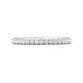 FlyerFit Micropave 18K White Gold Wedding Band