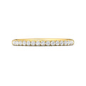 FlyerFit Micropave 18K Yellow Gold Wedding Band