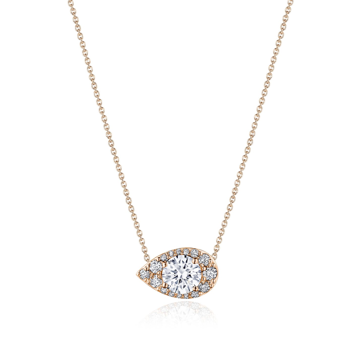 17"" Pear Bloom Diamond Necklace