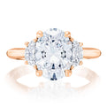 Oval 3-Stone Engagement Ring