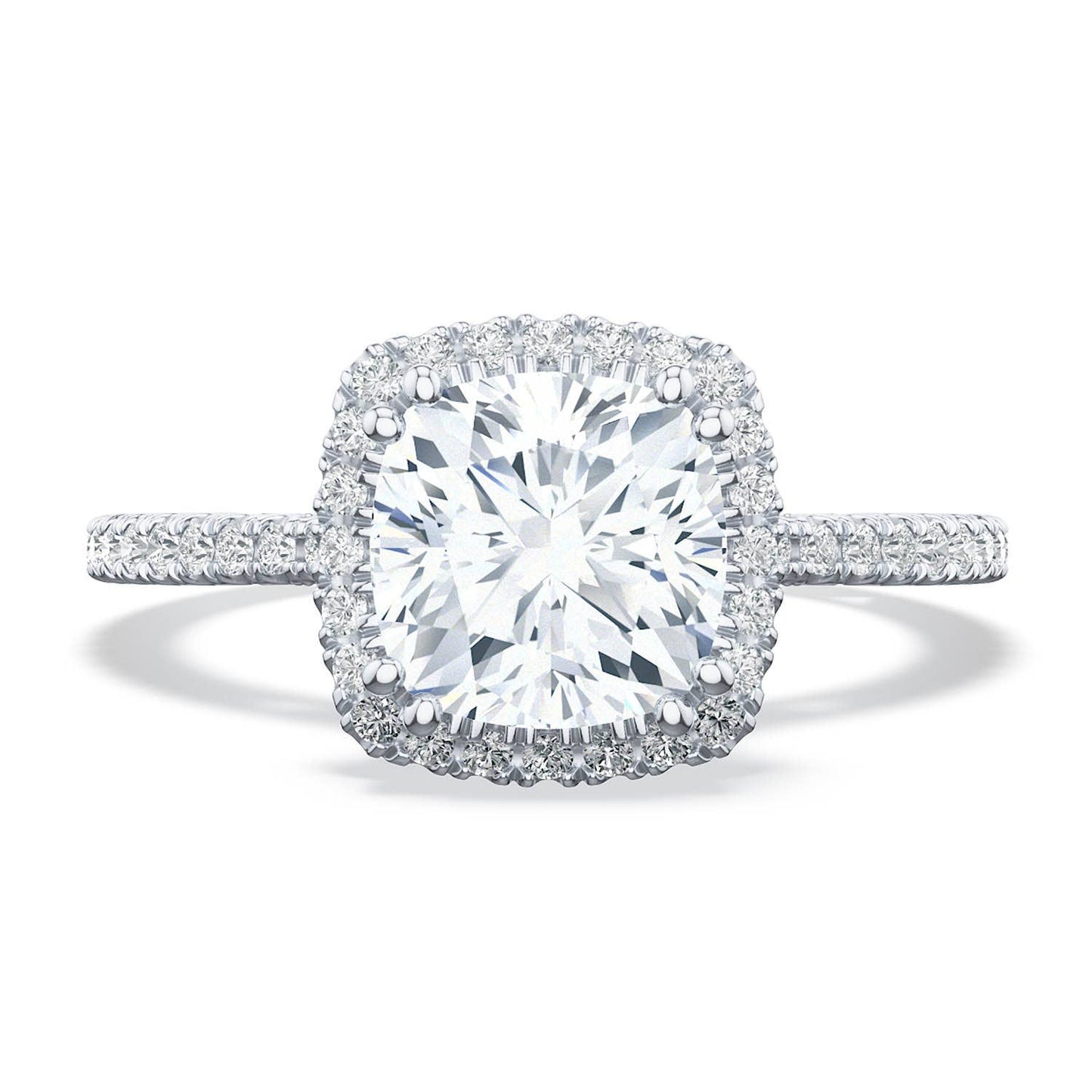 Cushion Bloom Engagement Ring